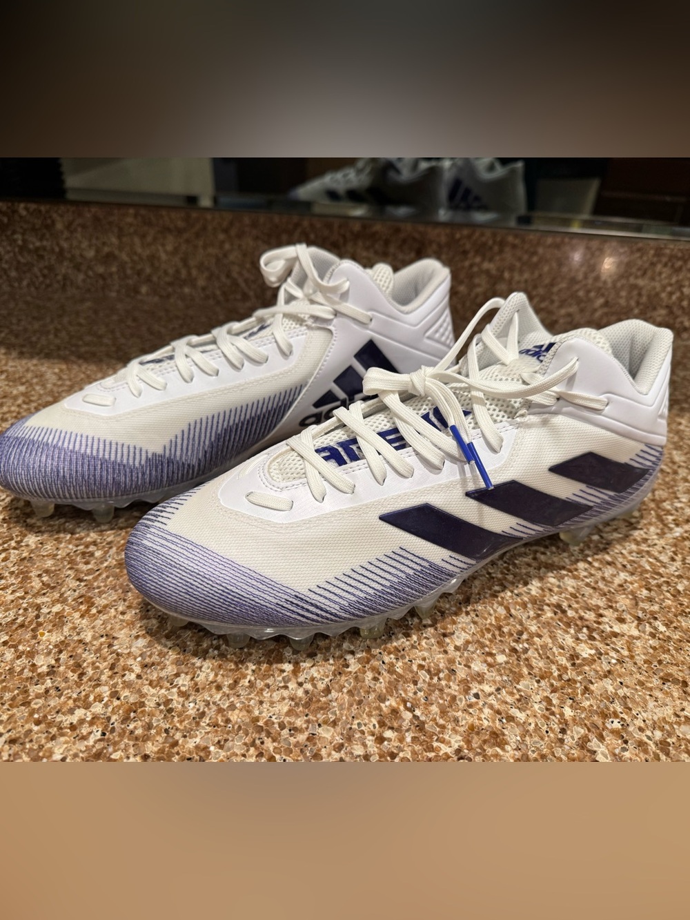 New Adidas Men’s Freak 20 Football Cleats White/Purple Size 13.5